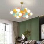 Modern Taklampa i Färgglad Gren-Design