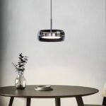 Modern Taklampa i Glas – Justerbar LED-Belysning för Matbord