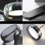 Modern Taklampa i Glas – Justerbar LED-Belysning för Matbord