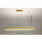 Modern Vit Taklampa i Lång Design