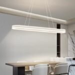 Modern Vit Taklampa i Lång Design