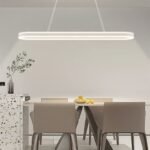 Modern Vit Taklampa i Lång Design