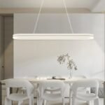 Modern Vit Taklampa i Lång Design