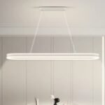 Modern Vit Taklampa i Lång Design