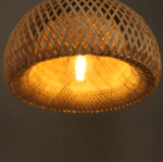 Pendant Light efze Handflätad Bambus Wicker Hänglampa