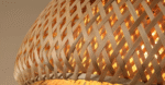 Pendant Light efze Handflätad Bambus Wicker Hänglampa