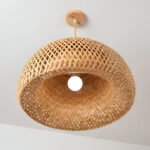 Pendant Light efze Handflätad Bambus Wicker Hänglampa