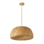 Pendant Light efze Handflätad Bambus Wicker Hänglampa