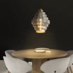 Pendant light Ljuskrona med Trappstegsformad Design