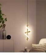 Pendant Lights Gyllene Spiralformad Taklampa