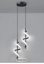 Pendant Lights Gyllene Spiralformad Taklampa