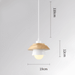 Pendant Lights Minimalistiska Macaron-Pendellampor av Trä