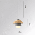 Pendant Lights Minimalistiska Macaron-Pendellampor av Trä