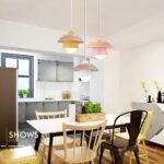 Pendant Lights Minimalistiska Macaron-Pendellampor av Trä