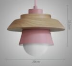 Pendant Lights Minimalistiska Macaron-Pendellampor av Trä
