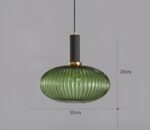 Pendant Lights Randig Ljuskrona i Vintageglas