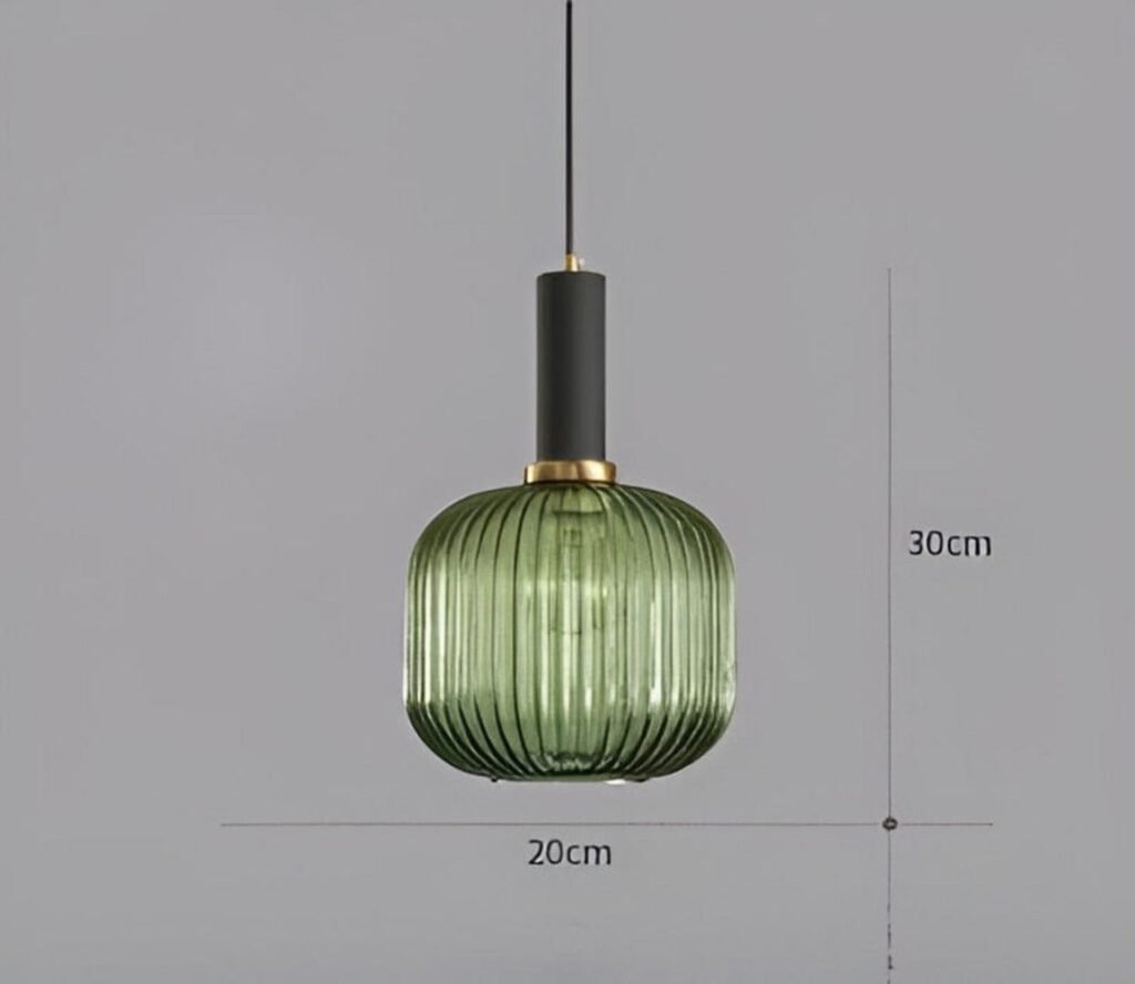 Pendant Lights Randig Ljuskrona i Vintageglas