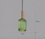 Pendant Lights Randig Ljuskrona i Vintageglas