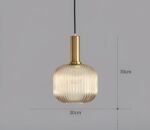 Pendant Lights Randig Ljuskrona i Vintageglas