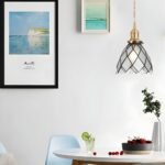 Pendant Lights Retro Geometrisk Hängande Lampa i Kopparglas