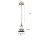 Pendant Lights Retro Geometrisk Hängande Lampa i Kopparglas