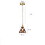 Pendant Lights Retro Geometrisk Hängande Lampa i Kopparglas