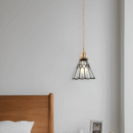 Pendant Lights Retro Geometrisk Hängande Lampa i Kopparglas