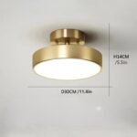 Taklampa nordic Guld