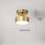 Taklampa nordic Guld